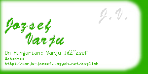 jozsef varju business card
